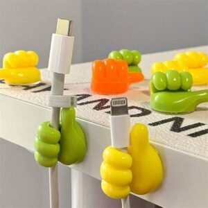 10pcs Thumb-Shaped Cable Organizer Clips