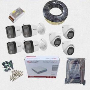 Hikvision 7 Full HD 2MP Hybrid CCTV Cameras Complete System Kit