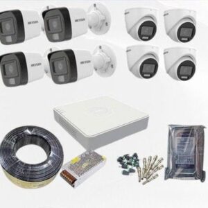 Hikvision 8 2MP CCTV Cameras with Audio Full Kit