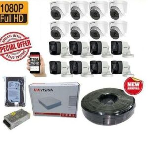 Hikvision 16-Camera 1080p Night Vision CCTV Security Kit