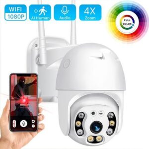 5MP WIRELESS INDOOR OUTDOOR SMART WIFI IP CCTV SECURITY CAMERA 360 PTZ ROTATING