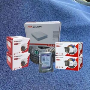 Hikvision Easy Installation 4 1080P Full HD 2MP Hybrid Colored Night Vision Sound Capturing CCTV Cameras Complete Security Surveillance System Kit