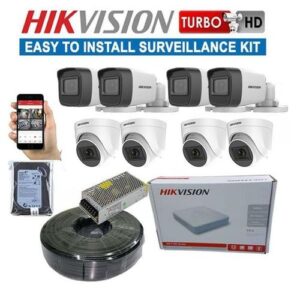 Hikvision 8 1080P Full HD 2MP Night Vision CCTV Cameras Full System Kit +1TB Harddisk Storage