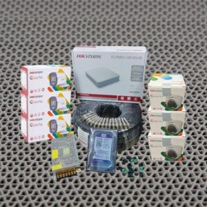 Hikvision 6 HD 1080P 2MP Full Coloured HD CCTV Cameras Complete System Kit (-1000GB +100M RG59 Cable)