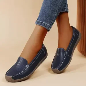 ASSKLO New Women's Leather Flat Shoes