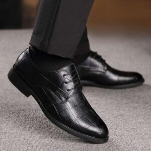 SXCHEN Oxfords Business Casual Leather Shoes