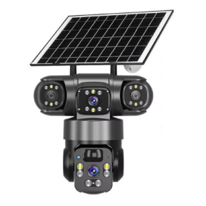 Wireless Solar Powered Security Camera with Dual Lens