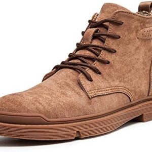 Rugged brown leather boots