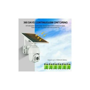 Solar Powered 4G Sim card PTZ CCTV Wireles Camera