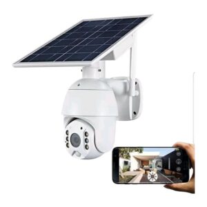 Solar Powered Cctv 4G Simcard Camera Metallic