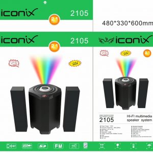 Iconix 20000W 2.1CH Active Subwoofer System IC2105